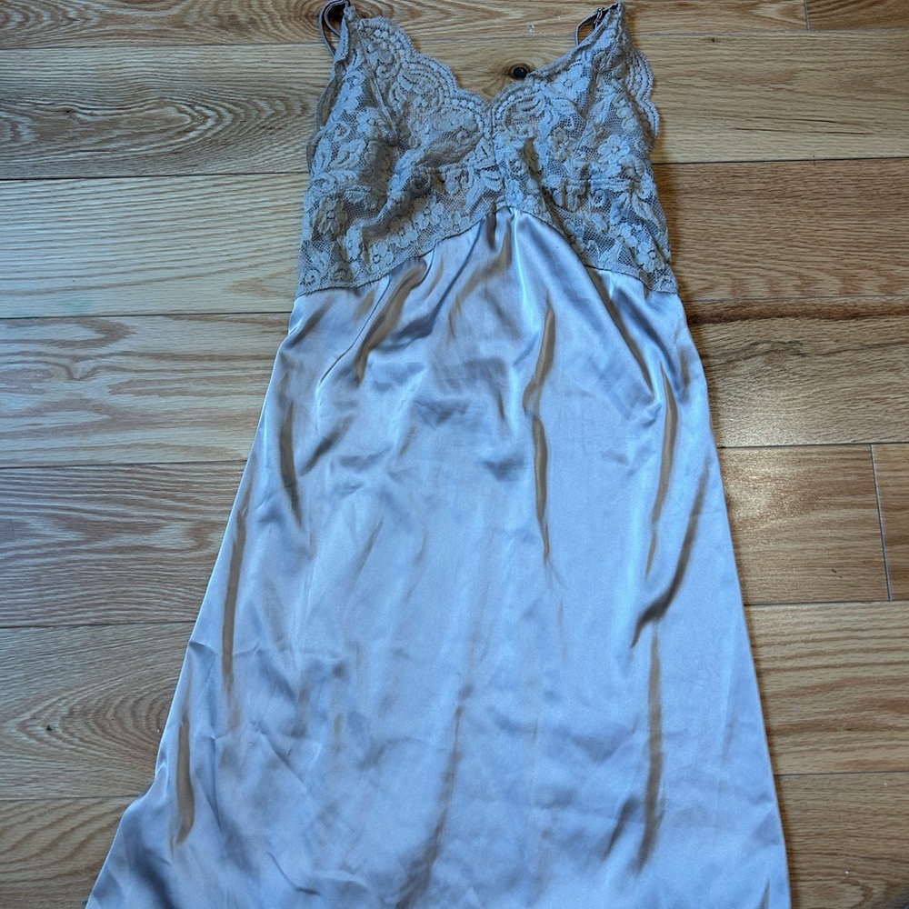 Elegant Lace Trimmed Nightgown